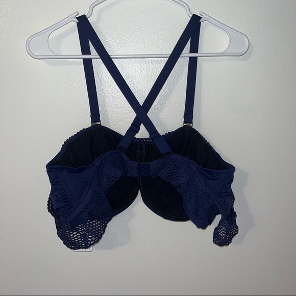NWT Fantasie Swim Marseille Mesh Bardot Bikini Top twilight Navy Blue 38G - Picture 9 of 10